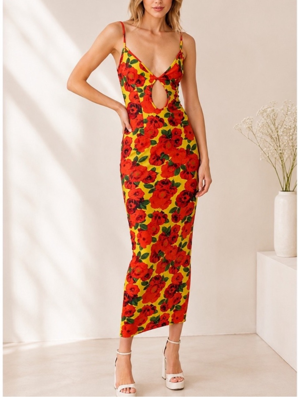 NWT The New Arrivals by Ilkyaz Ozel OLIVIA IN HOTEL TROPICANA in Floral Yellow